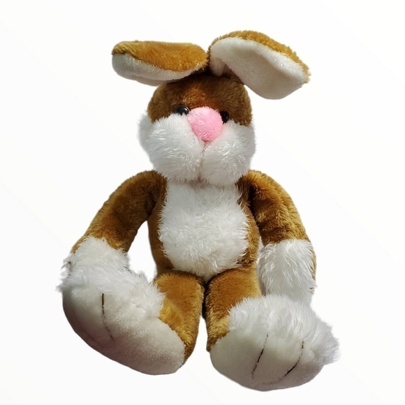 Vtg 1980 MTY International Large plush brown bunny Rare HTF - Picture 1 of 11